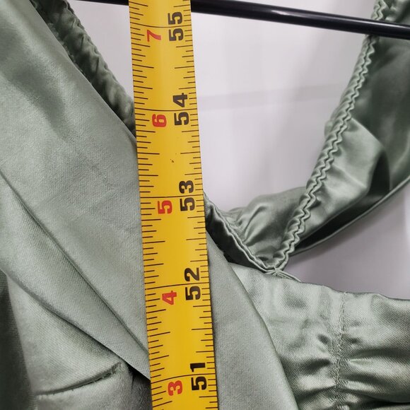 Princess Polly Sadee Maxi Dress Women Size US 0 NWT Off Shoulder Sage - Picture 11 of 13